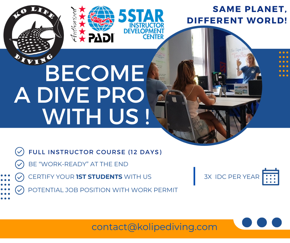 Become a dive instructor